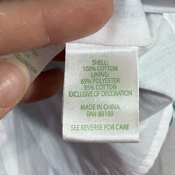 Lilly Pulitzer Barking Up The Palm Tree Seasalt Blue Classic Shift Dress Girl 10 - Picture 10 of 11